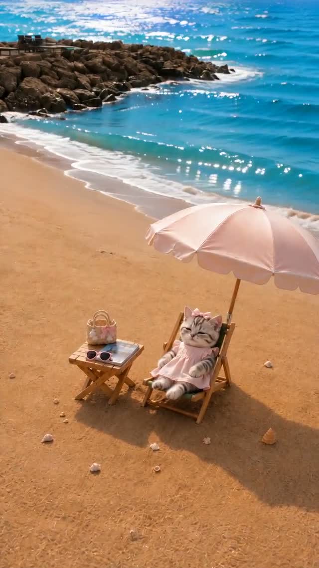 Cat by the Sea