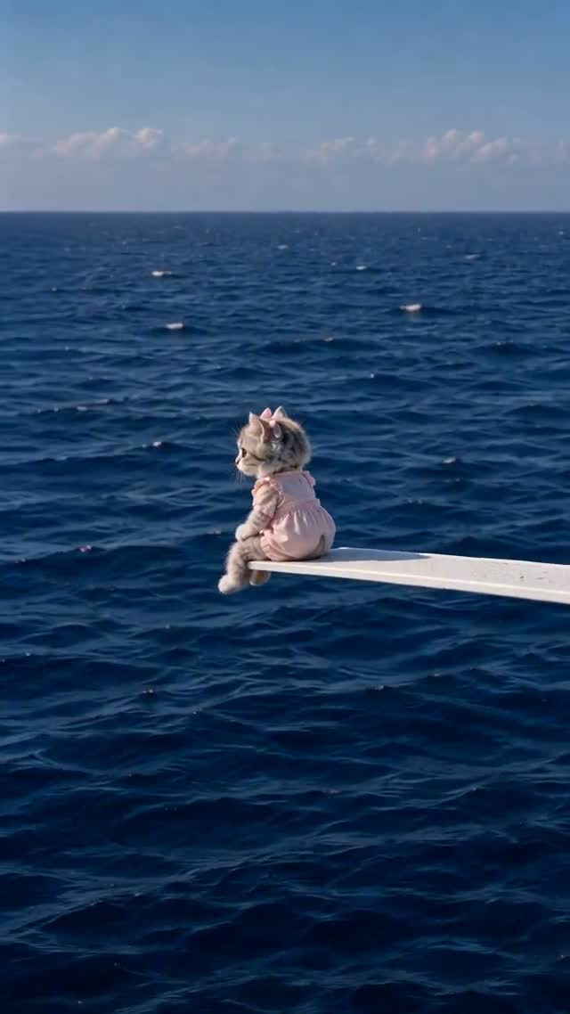 Kitten by the Sea